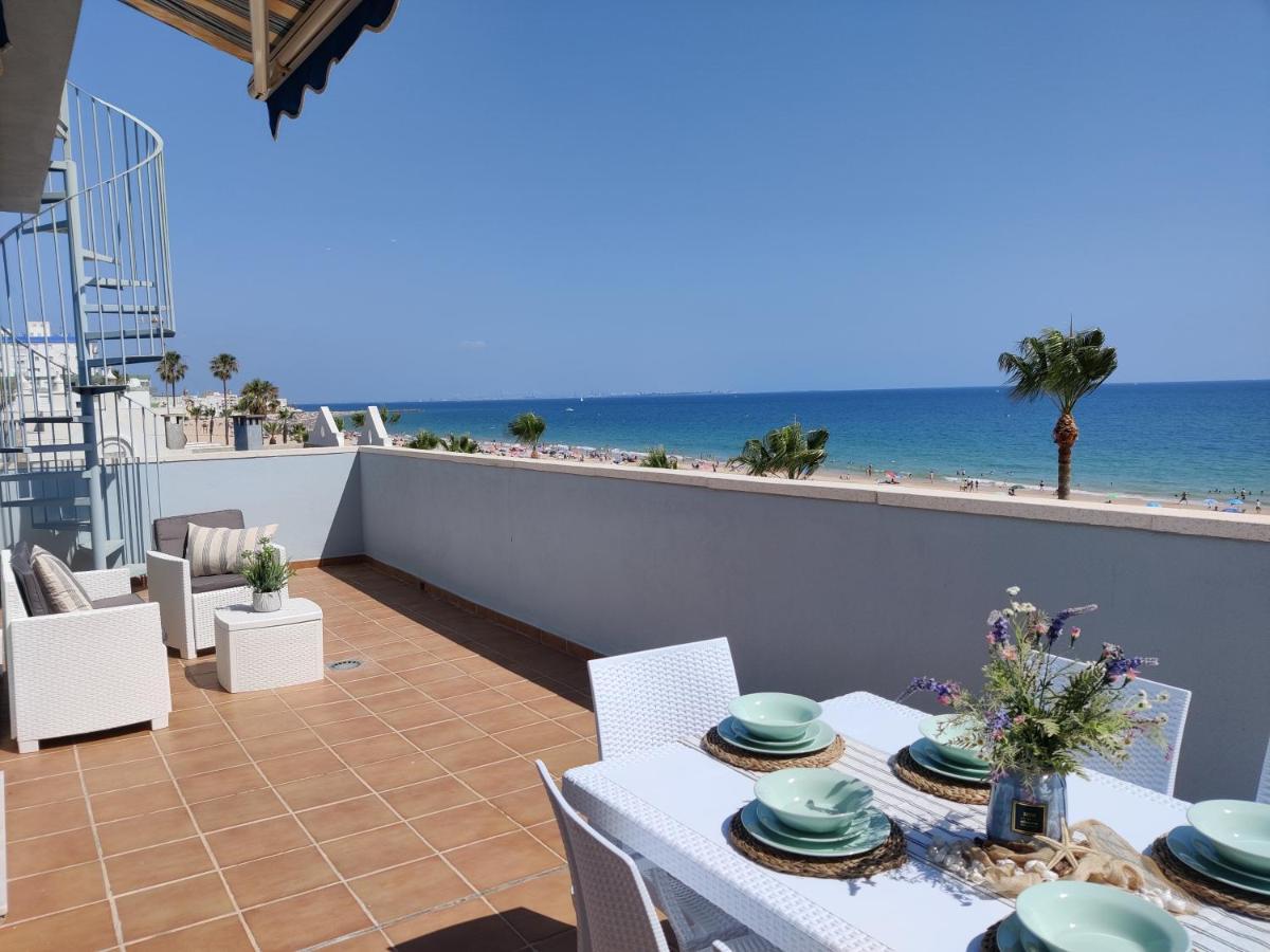 Ferienwohnung Atico Al Sol En Primera Linea De Playa Rota Exterior foto